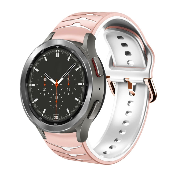 Bracelet de montre en silicone à texture incurvée, For Samsung Galaxy Watch 4 40mm, For Samsung  Galaxy Watch 4 Classic 42mm, For Samsung  Galaxy Watch 4 Classic 46mm