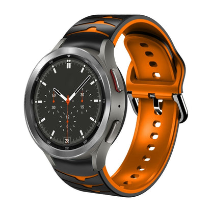 Bracelet de montre en silicone à texture incurvée, For Samsung Galaxy Watch 4 40mm, For Samsung  Galaxy Watch 4 Classic 42mm, For Samsung  Galaxy Watch 4 Classic 46mm