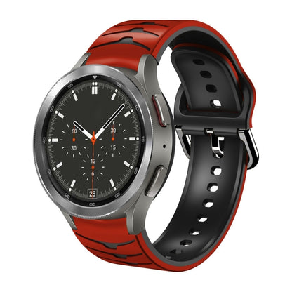 Bracelet de montre en silicone à texture incurvée, For Samsung Galaxy Watch 4 40mm, For Samsung  Galaxy Watch 4 Classic 42mm, For Samsung  Galaxy Watch 4 Classic 46mm