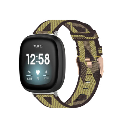 Bracelet de montre en toile tissée en nylon, For Fitbit Versa 3, For Fitbit Sense