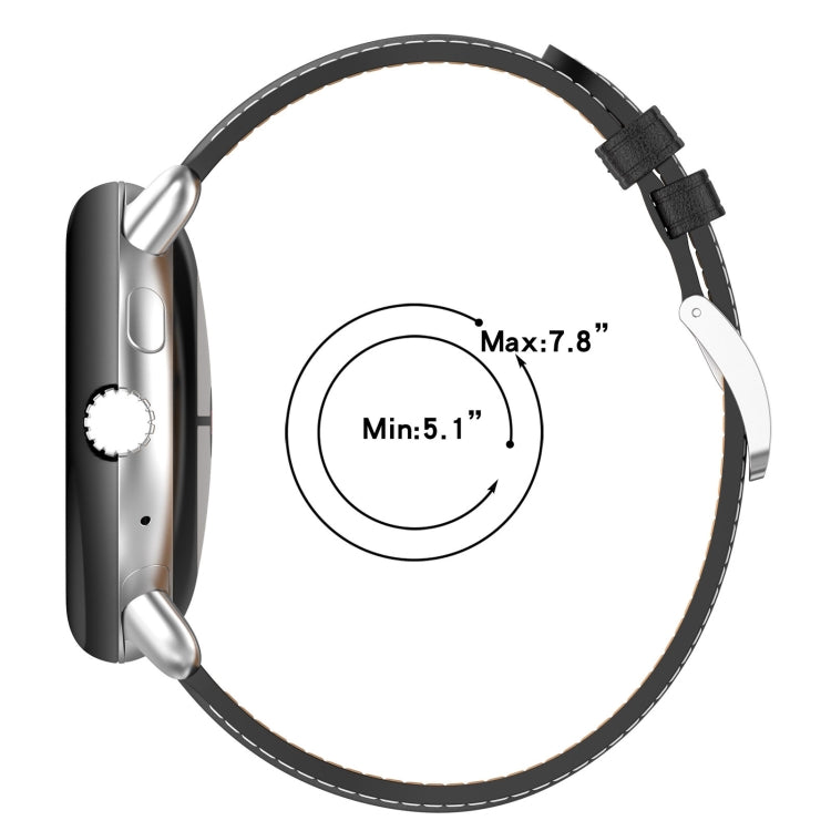 Bracelet de montre en cuir en relief, For Google Pixel Watch 4 / 3 / 2 / 1 41mm
