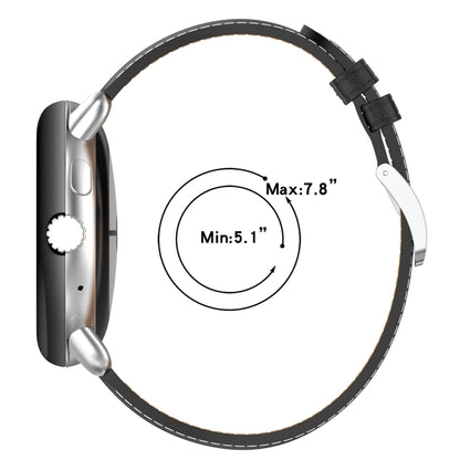 Bracelet de montre en cuir en relief, For Google Pixel Watch 4 / 3 / 2 / 1 41mm