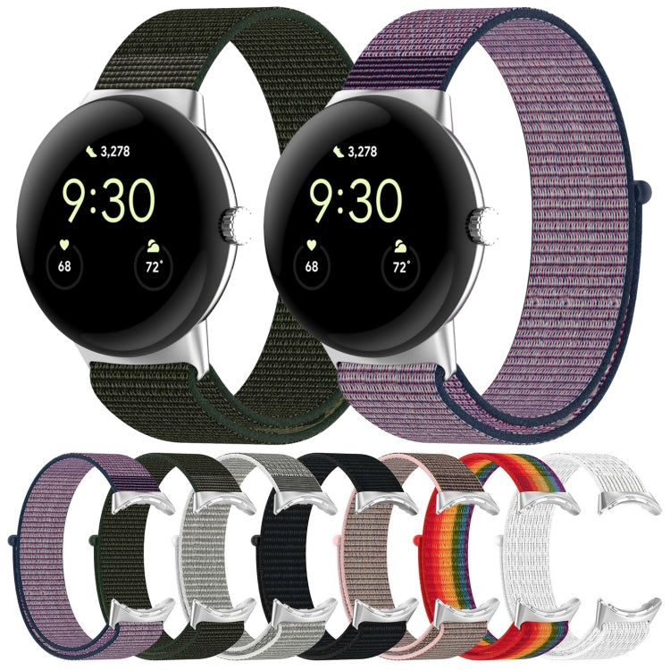 Bracelet de montre en nylon tissé, For Google Pixel Watch 4 / 3 / 2 / 1 41mm