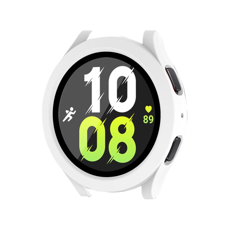 Pour Samsung Galaxy Watch4/5 44mm ENKAY Chapeau-Prince Étanche Couverture Complète PC Cadre + 9H Boîtier En Verre Trempé