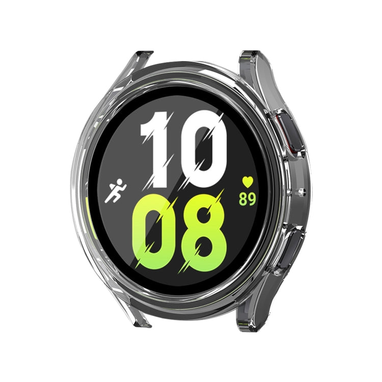 Pour Samsung Galaxy Watch4/5 44mm ENKAY Chapeau-Prince Étanche Couverture Complète PC Cadre + 9H Boîtier En Verre Trempé
