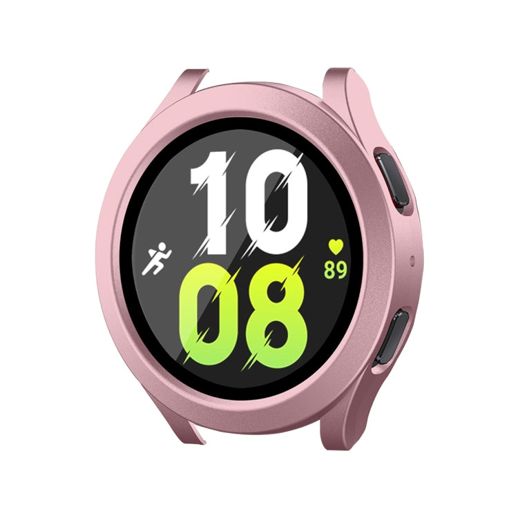Pour Samsung Galaxy Watch4/5 44mm ENKAY Chapeau-Prince Étanche Couverture Complète PC Cadre + 9H Boîtier En Verre Trempé