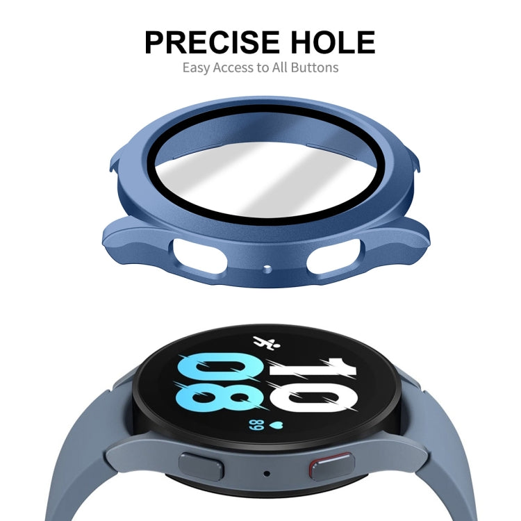 Pour Samsung Galaxy Watch4/5 44mm ENKAY Chapeau-Prince Étanche Couverture Complète PC Cadre + 9H Boîtier En Verre Trempé