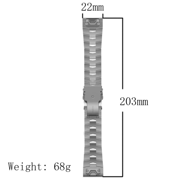 Bracelet de montre à dégagement rapide en alliage de titane de 22 mm, For Garmin Fenix 7, For Garmin Fenix 7 Solar, For Garmin Fenix 7 Sapphire Solar, For Garmin EPIX Gen 2, For Garmin Instinct 2, For Garmin Instinct, For Garmin Descent G1             ...