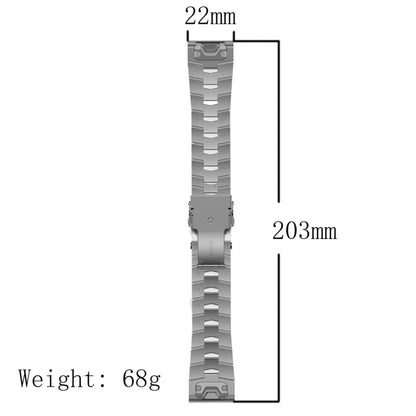 Bracelet de montre à dégagement rapide en alliage de titane de 22 mm, For Garmin Fenix 7, For Garmin Fenix 7 Solar, For Garmin Fenix 7 Sapphire Solar, For Garmin EPIX Gen 2, For Garmin Instinct 2, For Garmin Instinct, For Garmin Descent G1             ...