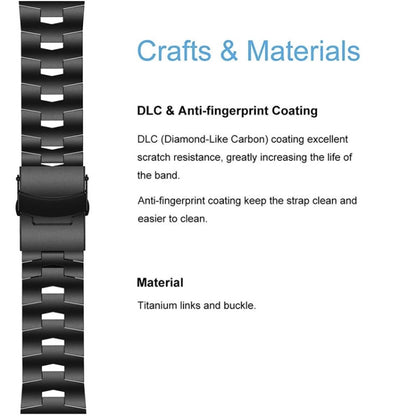 Bracelet de montre à dégagement rapide en alliage de titane de 26 mm, For Garmin Fenix 7X, For Garmin Fenix 7X Solar, For Garmin Tactix Delta, For Garmin Tactix 7, For Garmin Tactix 7 Pro, For Garmin Enduro 2, For Garmin Enduro, For Garmin Fenix 6X Pro...