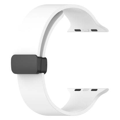 Bracelet de montre en silicone lisse à boucle noire magnétique, For Apple Watch Ultra 49mm, For Apple Watch Series 8&7 45mm, For Apple Watch Series 8&7 41mm