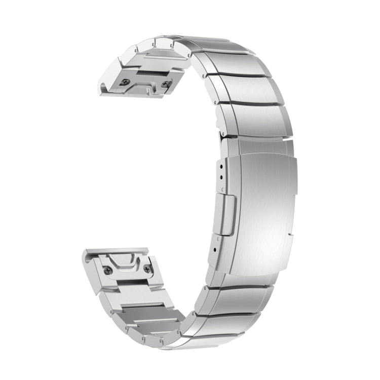 Bracelet de montre en acier inoxydable écaille de tortue 22 mm, For Garmin Fenix 7, For Garmin Fenix 7 Solar, For Garmin Fenix 7 Sapphire Solar, For Garmin EPIX Gen 2, For Garmin Approach S62, For Garmin Fenix 6 GPS, For Garmin Fenix 6 Pro GPS         ...