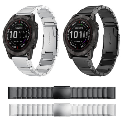 Bracelet de montre en acier inoxydable écaille de tortue 22 mm, For Garmin Fenix 7, For Garmin Fenix 7 Solar, For Garmin Fenix 7 Sapphire Solar, For Garmin EPIX Gen 2, For Garmin Approach S62, For Garmin Fenix 6 GPS, For Garmin Fenix 6 Pro GPS         ...
