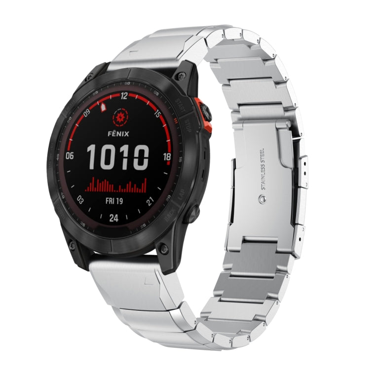 Bracelet de montre en acier inoxydable écaille de tortue 22 mm, For Garmin Fenix 7, For Garmin Fenix 7 Solar, For Garmin Fenix 7 Sapphire Solar, For Garmin EPIX Gen 2, For Garmin Approach S62, For Garmin Fenix 6 GPS, For Garmin Fenix 6 Pro GPS         ...