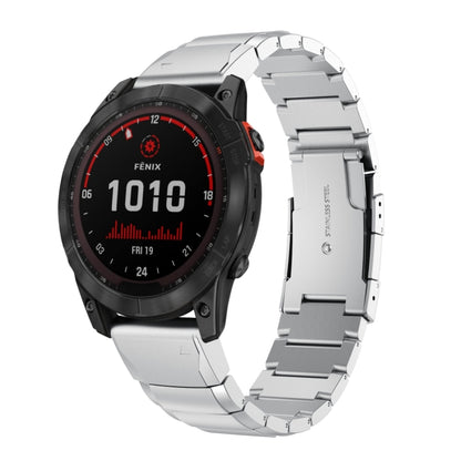 Bracelet de montre en acier inoxydable écaille de tortue 22 mm, For Garmin Fenix 7, For Garmin Fenix 7 Solar, For Garmin Fenix 7 Sapphire Solar, For Garmin EPIX Gen 2, For Garmin Approach S62, For Garmin Fenix 6 GPS, For Garmin Fenix 6 Pro GPS         ...