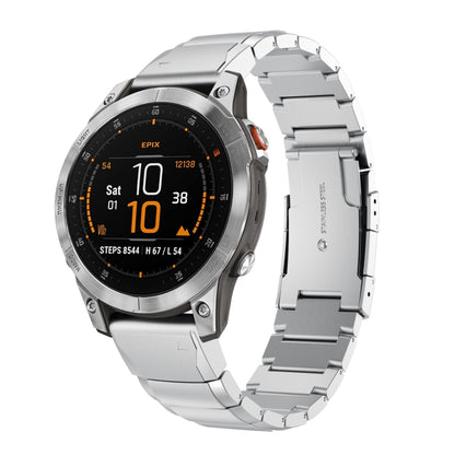 Bracelet de montre en acier inoxydable écaille de tortue 22 mm, For Garmin Fenix 7, For Garmin Fenix 7 Solar, For Garmin Fenix 7 Sapphire Solar, For Garmin EPIX Gen 2, For Garmin Approach S62, For Garmin Fenix 6 GPS, For Garmin Fenix 6 Pro GPS         ...
