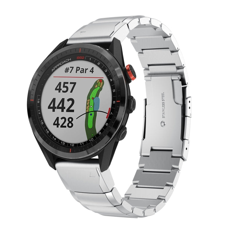 Bracelet de montre en acier inoxydable écaille de tortue 22 mm, For Garmin Fenix 7, For Garmin Fenix 7 Solar, For Garmin Fenix 7 Sapphire Solar, For Garmin EPIX Gen 2, For Garmin Approach S62, For Garmin Fenix 6 GPS, For Garmin Fenix 6 Pro GPS         ...