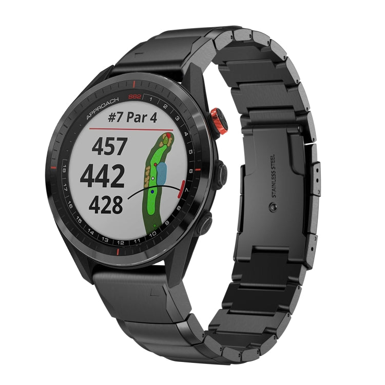 Bracelet de montre en acier inoxydable écaille de tortue 22 mm, For Garmin Fenix 7, For Garmin Fenix 7 Solar, For Garmin Fenix 7 Sapphire Solar, For Garmin EPIX Gen 2, For Garmin Approach S62, For Garmin Fenix 6 GPS, For Garmin Fenix 6 Pro GPS         ...