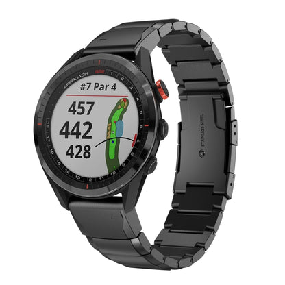 Bracelet de montre en acier inoxydable écaille de tortue 22 mm, For Garmin Fenix 7, For Garmin Fenix 7 Solar, For Garmin Fenix 7 Sapphire Solar, For Garmin EPIX Gen 2, For Garmin Approach S62, For Garmin Fenix 6 GPS, For Garmin Fenix 6 Pro GPS         ...