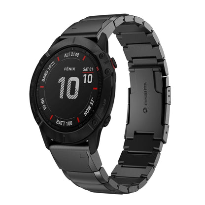Bracelet de montre en acier inoxydable écaille de tortue 22 mm, For Garmin Fenix 7, For Garmin Fenix 7 Solar, For Garmin Fenix 7 Sapphire Solar, For Garmin EPIX Gen 2, For Garmin Approach S62, For Garmin Fenix 6 GPS, For Garmin Fenix 6 Pro GPS         ...