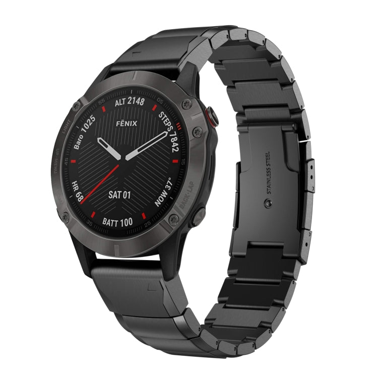 Bracelet de montre en acier inoxydable écaille de tortue 22 mm, For Garmin Fenix 7, For Garmin Fenix 7 Solar, For Garmin Fenix 7 Sapphire Solar, For Garmin EPIX Gen 2, For Garmin Approach S62, For Garmin Fenix 6 GPS, For Garmin Fenix 6 Pro GPS         ...