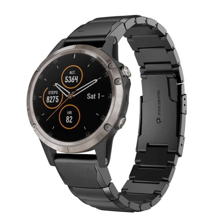 Bracelet de montre en acier inoxydable écaille de tortue 22 mm, For Garmin Fenix 7, For Garmin Fenix 7 Solar, For Garmin Fenix 7 Sapphire Solar, For Garmin EPIX Gen 2, For Garmin Approach S62, For Garmin Fenix 6 GPS, For Garmin Fenix 6 Pro GPS         ...