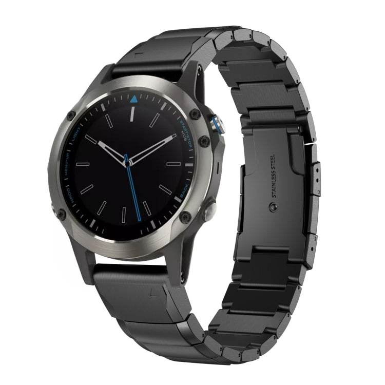 Bracelet de montre en acier inoxydable écaille de tortue 22 mm, For Garmin Fenix 7, For Garmin Fenix 7 Solar, For Garmin Fenix 7 Sapphire Solar, For Garmin EPIX Gen 2, For Garmin Approach S62, For Garmin Fenix 6 GPS, For Garmin Fenix 6 Pro GPS         ...