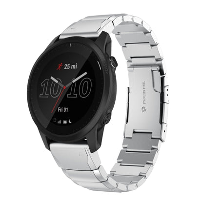 Bracelet de montre en acier inoxydable écaille de tortue 22 mm, For Garmin Fenix 7, For Garmin Fenix 7 Solar, For Garmin Fenix 7 Sapphire Solar, For Garmin EPIX Gen 2, For Garmin Approach S62, For Garmin Fenix 6 GPS, For Garmin Fenix 6 Pro GPS         ...