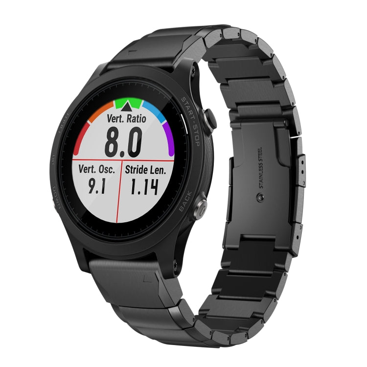 Bracelet de montre en acier inoxydable écaille de tortue 22 mm, For Garmin Fenix 7, For Garmin Fenix 7 Solar, For Garmin Fenix 7 Sapphire Solar, For Garmin EPIX Gen 2, For Garmin Approach S62, For Garmin Fenix 6 GPS, For Garmin Fenix 6 Pro GPS         ...