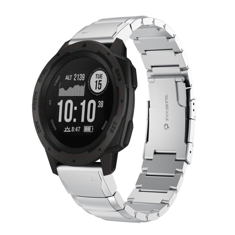 Bracelet de montre en acier inoxydable écaille de tortue 22 mm, For Garmin Fenix 7, For Garmin Fenix 7 Solar, For Garmin Fenix 7 Sapphire Solar, For Garmin EPIX Gen 2, For Garmin Approach S62, For Garmin Fenix 6 GPS, For Garmin Fenix 6 Pro GPS         ...