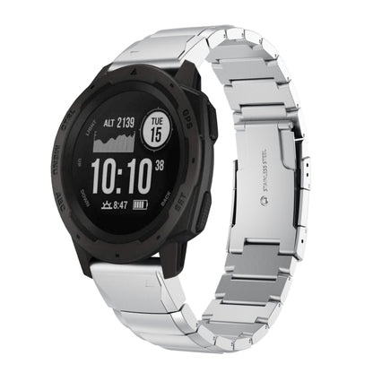 Bracelet de montre en acier inoxydable écaille de tortue 22 mm, For Garmin Fenix 7, For Garmin Fenix 7 Solar, For Garmin Fenix 7 Sapphire Solar, For Garmin EPIX Gen 2, For Garmin Approach S62, For Garmin Fenix 6 GPS, For Garmin Fenix 6 Pro GPS         ...