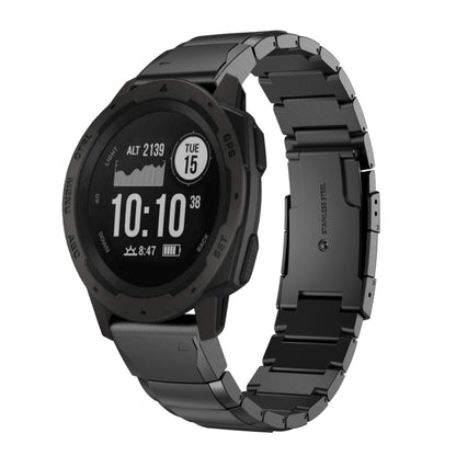 Bracelet de montre en acier inoxydable écaille de tortue 22 mm, For Garmin Fenix 7, For Garmin Fenix 7 Solar, For Garmin Fenix 7 Sapphire Solar, For Garmin EPIX Gen 2, For Garmin Approach S62, For Garmin Fenix 6 GPS, For Garmin Fenix 6 Pro GPS         ...