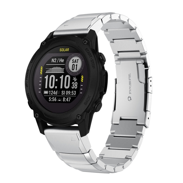 Bracelet de montre en acier inoxydable écaille de tortue 22 mm, For Garmin Fenix 7, For Garmin Fenix 7 Solar, For Garmin Fenix 7 Sapphire Solar, For Garmin EPIX Gen 2, For Garmin Approach S62, For Garmin Fenix 6 GPS, For Garmin Fenix 6 Pro GPS         ...