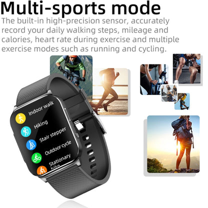 EP03 Montre intelligente à écran couleur de 1,83 pouces, prend en charge la surveillance de la fréquence cardiaque / la surveillance de la pression artérielle