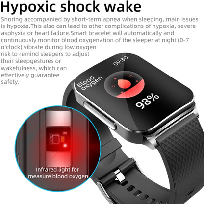 EP03 Montre intelligente à écran couleur de 1,83 pouces, prend en charge la surveillance de la fréquence cardiaque / la surveillance de la pression artérielle