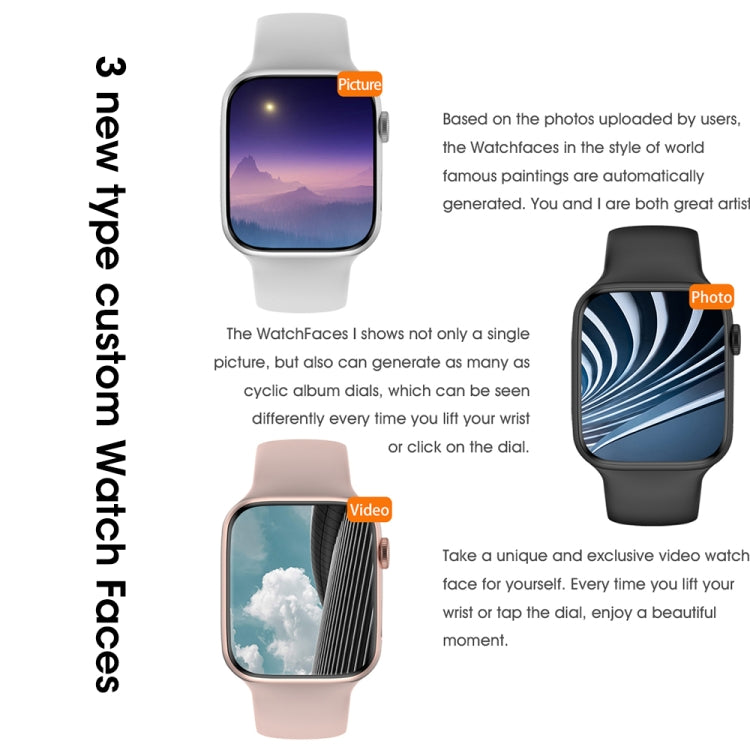 W59 Montre intelligente à écran couleur de 2,2 pouces, prend en charge la surveillance de la fréquence cardiaque / la surveillance de la pression artérielle