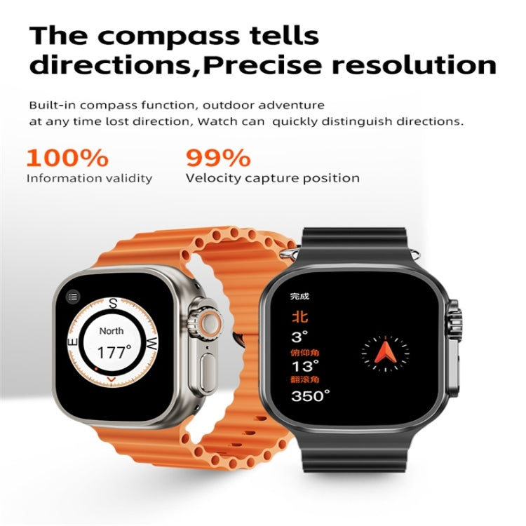 WS83 MAX ULTRA Montre intelligente à écran couleur de 2,03 pouces, prend en charge la surveillance de la fréquence cardiaque / la surveillance de la pression artérielle