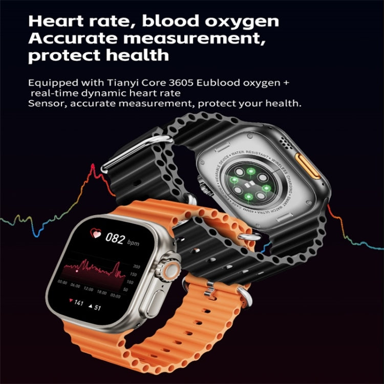 WS83 MAX ULTRA Montre intelligente à écran couleur de 2,03 pouces, prend en charge la surveillance de la fréquence cardiaque / la surveillance de la pression artérielle