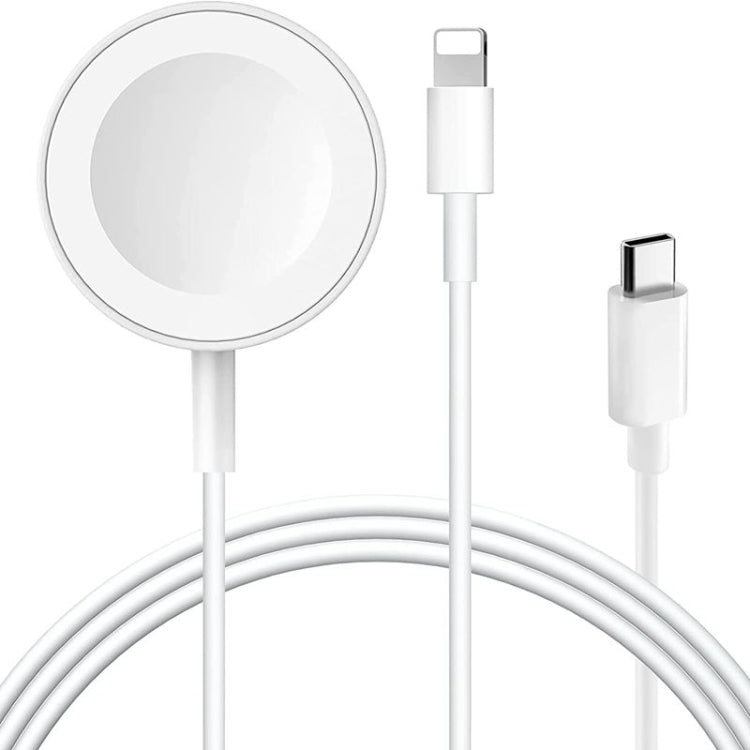 Pour Apple Watch Series et iPhone 2 en 1 Câble de chargement magnétique USB 1,2 m, DS-XB015