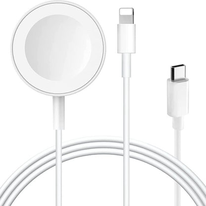 Pour Apple Watch Series et iPhone 2 en 1 Câble de chargement magnétique USB 1,2 m, DS-XB015