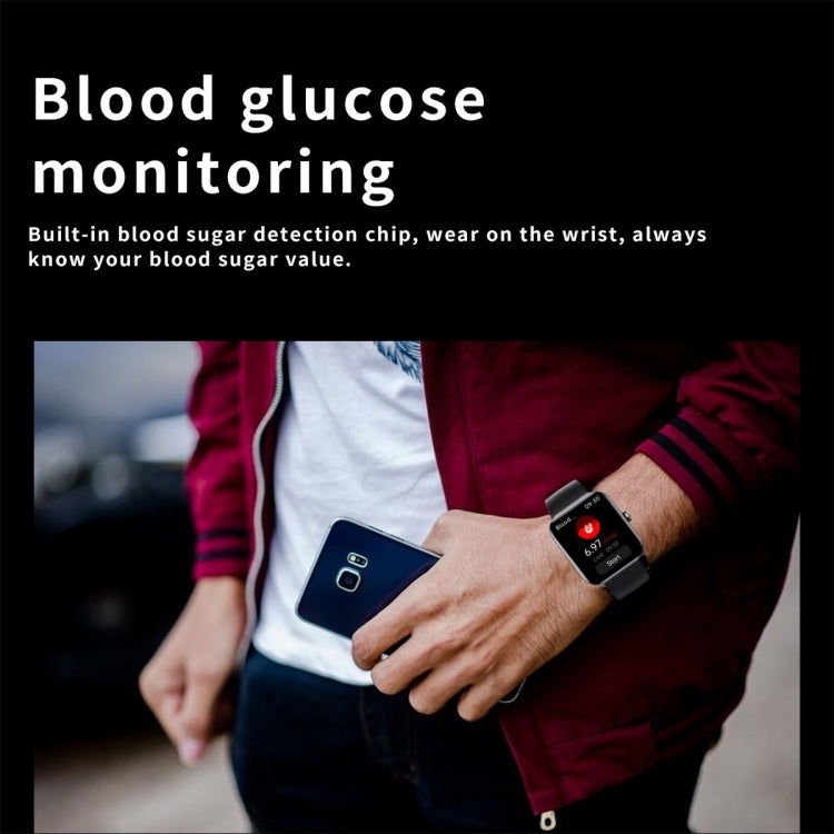 F57L Montre intelligente à écran couleur de 1,91 pouces, prend en charge la surveillance de la fréquence cardiaque / la surveillance de la pression artérielle