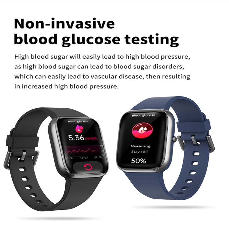 Montre intelligente à écran couleur Y9 Pro 1,85 pouces, prise en charge de la surveillance de la fréquence cardiaque / surveillance de la pression artérielle