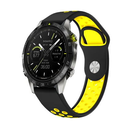 Bracelet de montre en silicone respirant sport 22 mm, For Garmin MARQ Athlete Gen 2, For Garmin Instinct Crossover, For Garmin Instinct Crossover Solar, For Garmin Fenix 7, For Garmin Fenix 7 Solar, For Garmin Fenix 7 Sapphire Solar