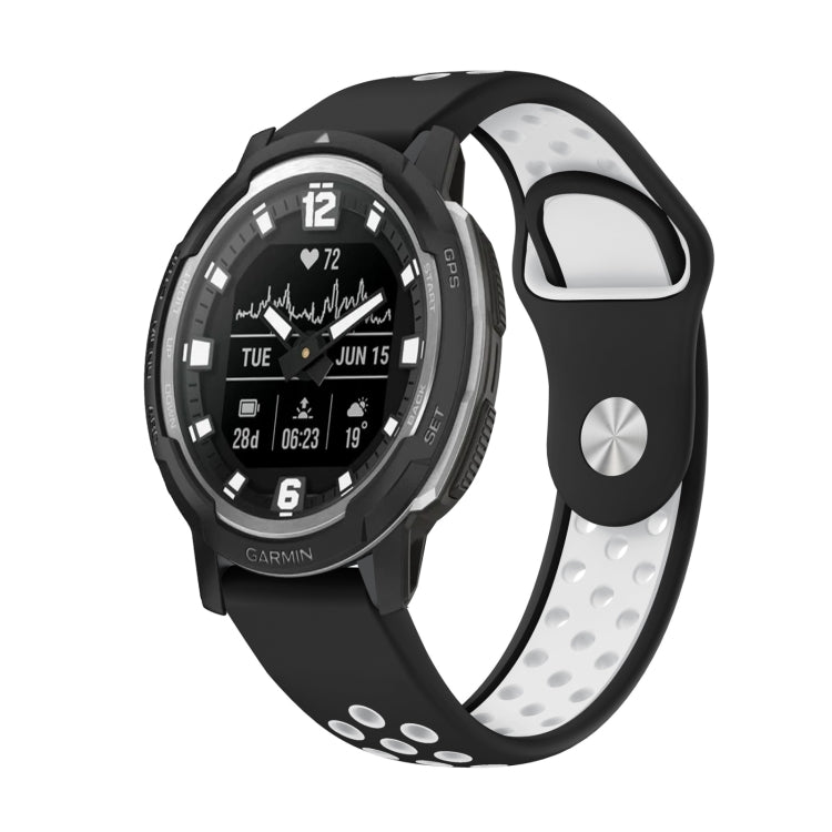 Bracelet de montre en silicone respirant sport 22 mm, For Garmin MARQ Athlete Gen 2, For Garmin Instinct Crossover, For Garmin Instinct Crossover Solar, For Garmin Fenix 7, For Garmin Fenix 7 Solar, For Garmin Fenix 7 Sapphire Solar