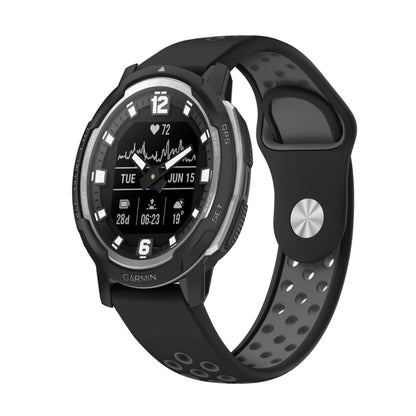 Bracelet de montre en silicone respirant sport 22 mm, For Garmin MARQ Athlete Gen 2, For Garmin Instinct Crossover, For Garmin Instinct Crossover Solar, For Garmin Fenix 7, For Garmin Fenix 7 Solar, For Garmin Fenix 7 Sapphire Solar