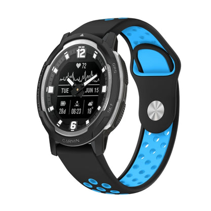 Bracelet de montre en silicone respirant sport 22 mm, For Garmin MARQ Athlete Gen 2, For Garmin Instinct Crossover, For Garmin Instinct Crossover Solar, For Garmin Fenix 7, For Garmin Fenix 7 Solar, For Garmin Fenix 7 Sapphire Solar