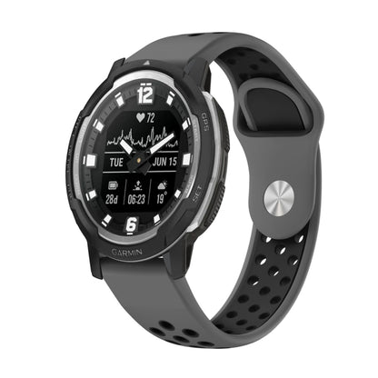 Bracelet de montre en silicone respirant sport 22 mm, For Garmin MARQ Athlete Gen 2, For Garmin Instinct Crossover, For Garmin Instinct Crossover Solar, For Garmin Fenix 7, For Garmin Fenix 7 Solar, For Garmin Fenix 7 Sapphire Solar