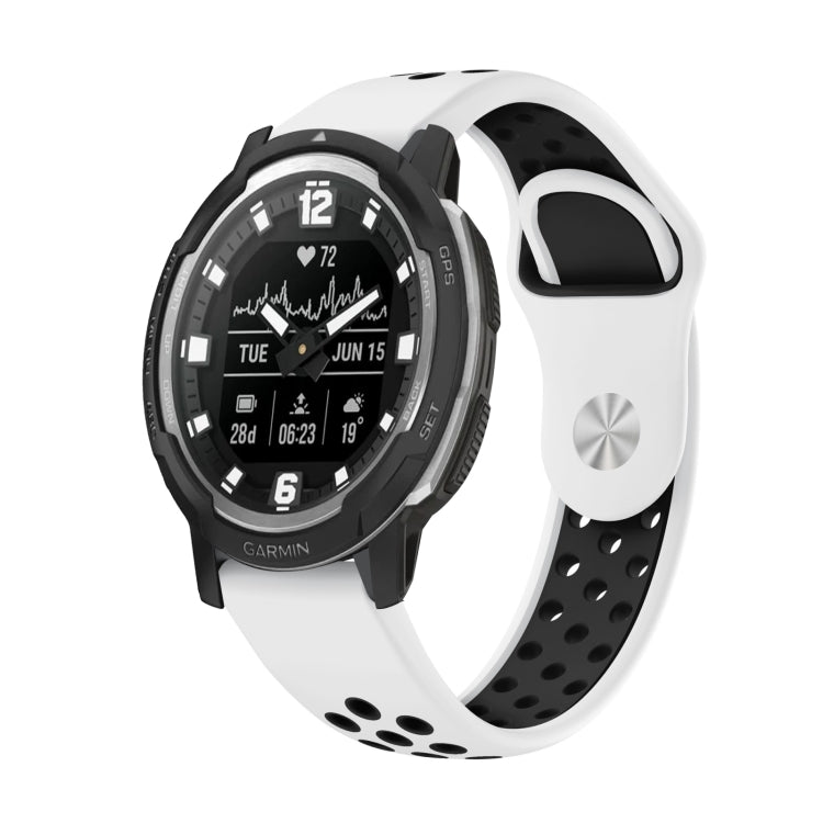 Bracelet de montre en silicone respirant sport 22 mm, For Garmin MARQ Athlete Gen 2, For Garmin Instinct Crossover, For Garmin Instinct Crossover Solar, For Garmin Fenix 7, For Garmin Fenix 7 Solar, For Garmin Fenix 7 Sapphire Solar