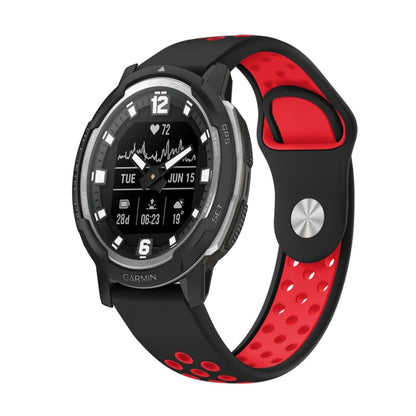 Bracelet de montre en silicone respirant sport 22 mm, For Garmin MARQ Athlete Gen 2, For Garmin Instinct Crossover, For Garmin Instinct Crossover Solar, For Garmin Fenix 7, For Garmin Fenix 7 Solar, For Garmin Fenix 7 Sapphire Solar