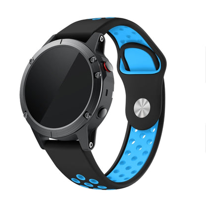Bracelet de montre en silicone respirant sport 22 mm, For Garmin MARQ Athlete Gen 2, For Garmin Instinct Crossover, For Garmin Instinct Crossover Solar, For Garmin Fenix 7, For Garmin Fenix 7 Solar, For Garmin Fenix 7 Sapphire Solar